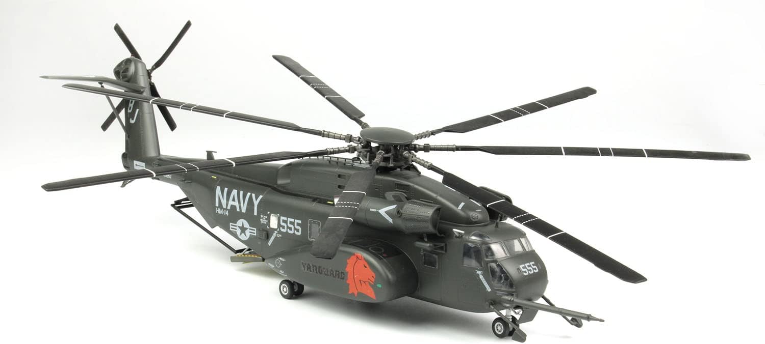 PlatzItaleri 172 US Navy Minesweeping Transport Helicopter MH-53E Seadragon HM-14 Vanguard Plastic Model TPA-18 Molded Color