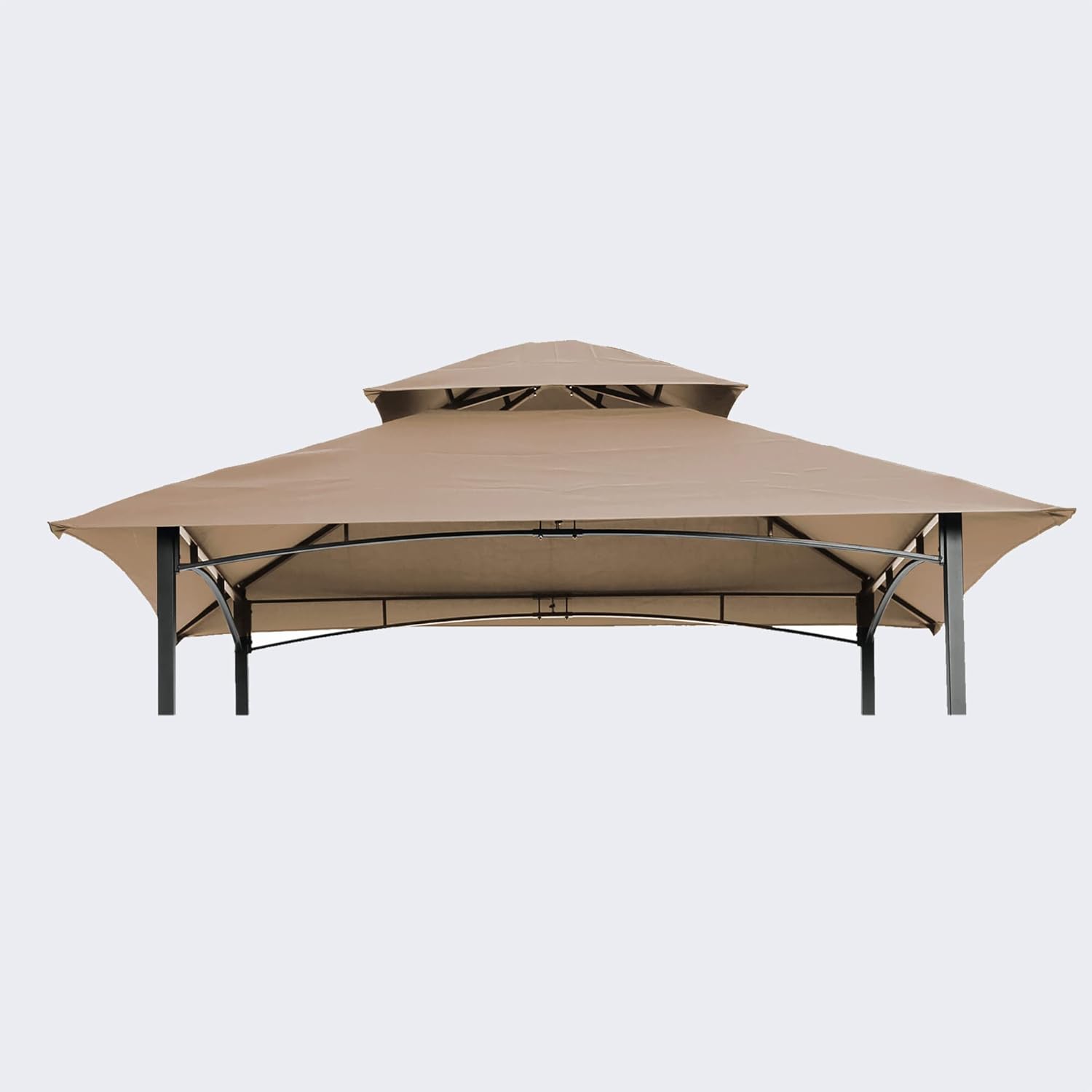 Toldo de repuesto para kiosco de 8 x 5 pies, cubierta superior de repuesto para toldo de repuesto, toldo de repuesto de doble nivel, parte superior