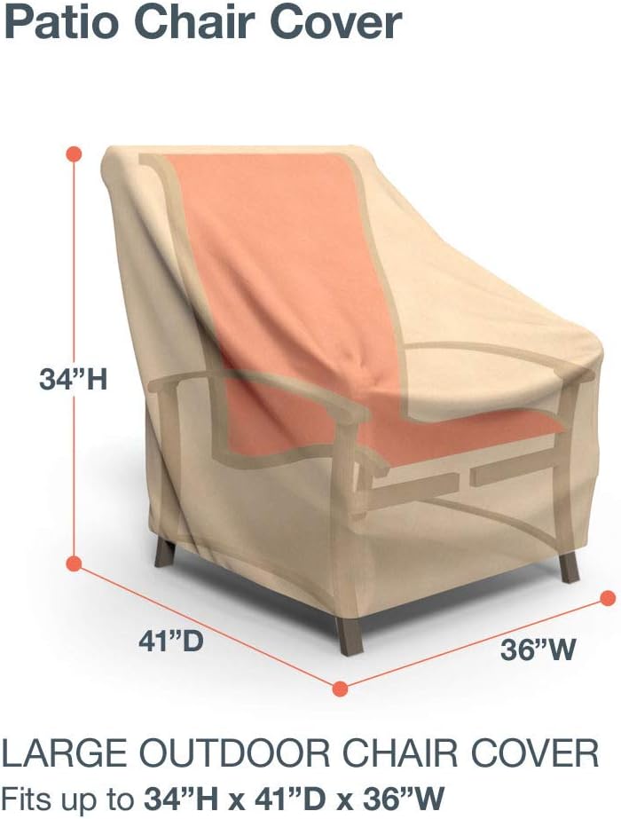 EmpirePatio – Funda clásica para silla de patio, 34 pulgadas de alto x 36 pulgadas de ancho x 41 pulgadas de profundidad