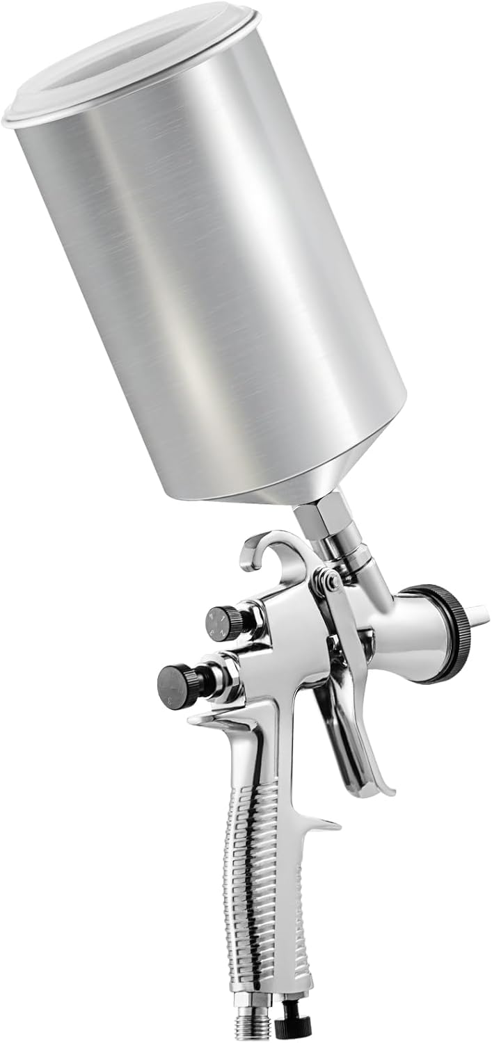 VEVOR LVLP – Pistola pulverizadora de pintura automática, pistola pulverizadora de pintura de alto rendimiento con 3 boquillas de 1.31.40.071 in,