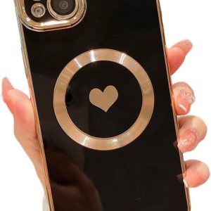 ZinLyuen Diseñada para iPhone 15, compatible con MagSafe protector de lente de cámara integrado, a prueba de golpes, funda magnética de silicona ZinLyuen Diseñada para iPhone 15, compatible con MagSafe protector de lente de cámara integrado, a prueba de golpes, funda magnética de silicona