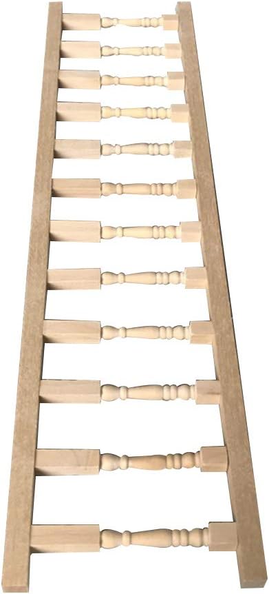 Valla de madera para casa de muñecas en miniatura 112, modelo de casa de muebles de madera