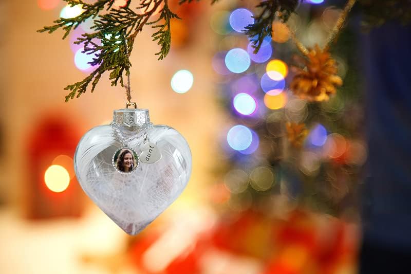 Adornos de Navidad  Decoración para árbol de Navidad  Adorno de bola de fotos personalizada, adorno de bola de Navidad inastillable para vacaciones,
