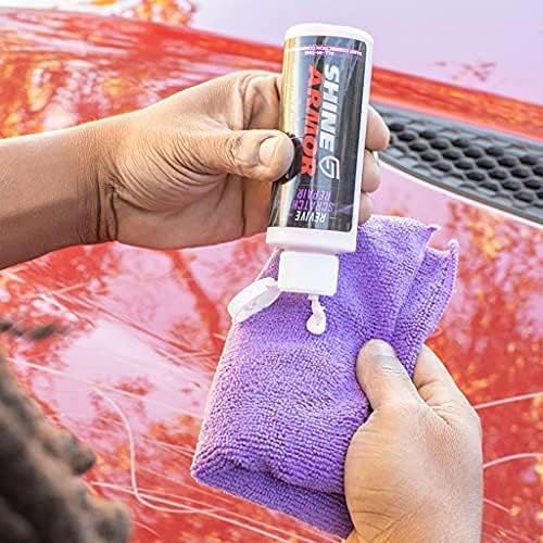 SHINE ARMOR El paquete grande viene con Fortify Quick Coat, Revive Scratch Repair, limpiador de interiores, gel de neumáticos y aditivo de