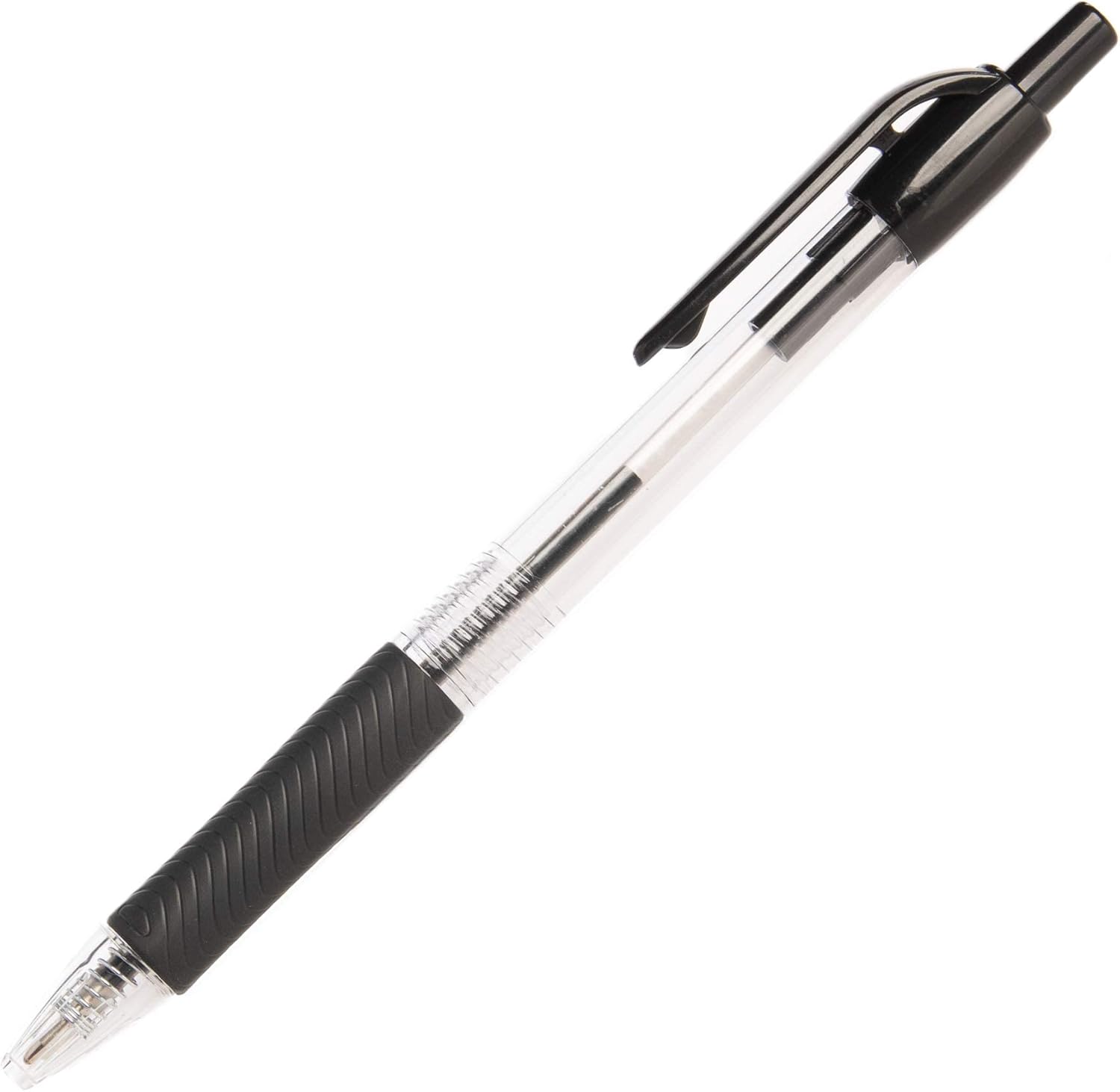 Simply Genius Bolígrafos a granel, paquete de 50 bolígrafos retráctiles de oficina, ideales para escuelas, cuadernos, diarios y más, agarre cómodo y