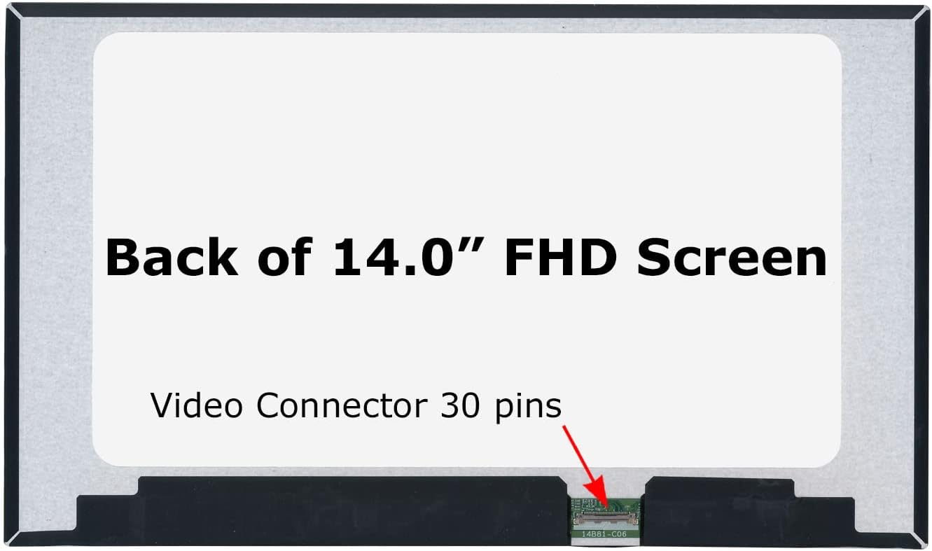 SCREENARAMA Nueva pantalla de repuesto para Dell Latitude 14 5430 P137G (FHD 1920 x 1080 30 pines no táctil IPS) pantalla LCD LED con herramientas y
