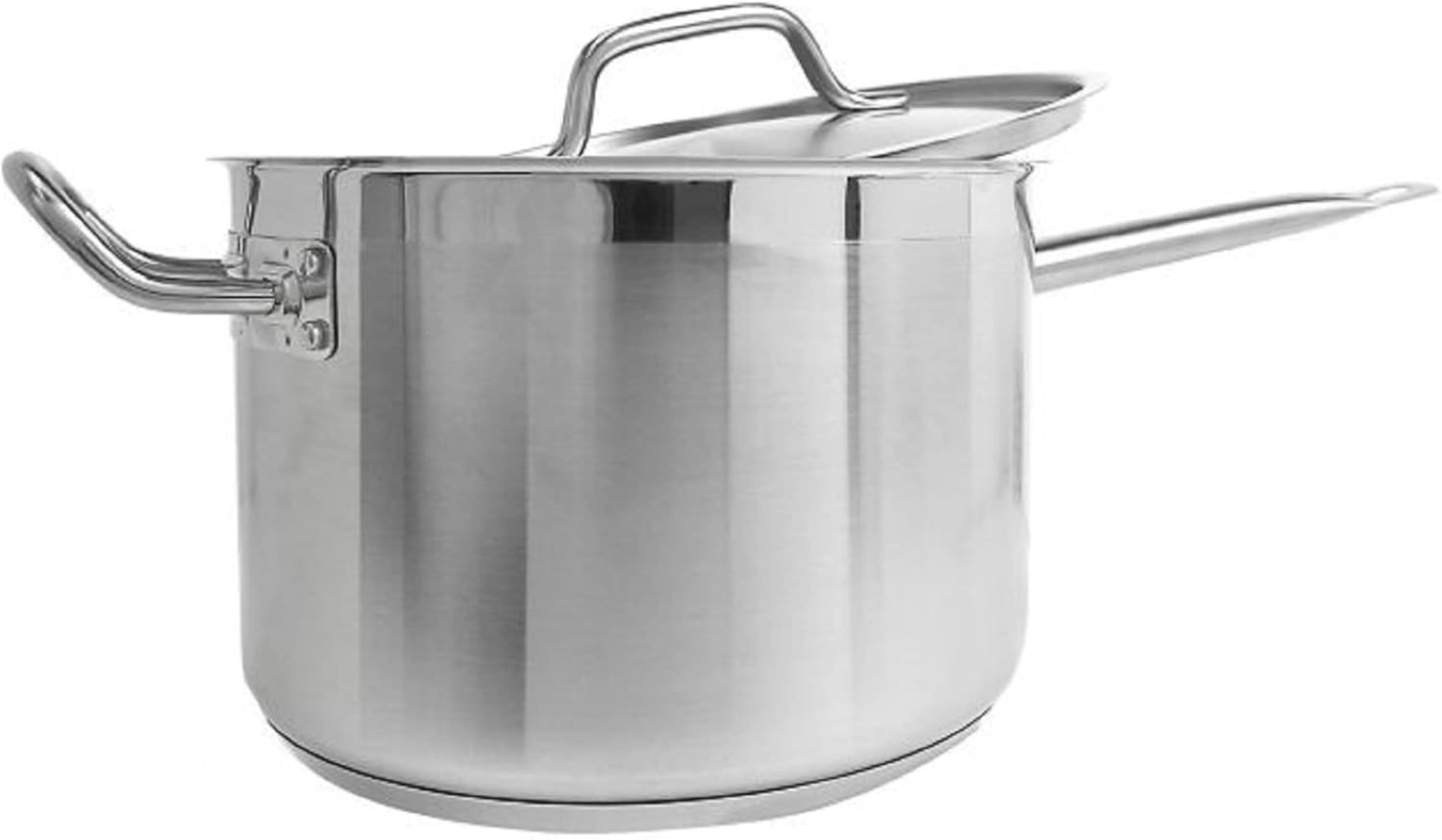 -Cacerola de 10 cuartos de galón con tapa de acero inoxidable – Juego de sartenes multiusos para uso en el hogar, cocina o restaurante, sartén de