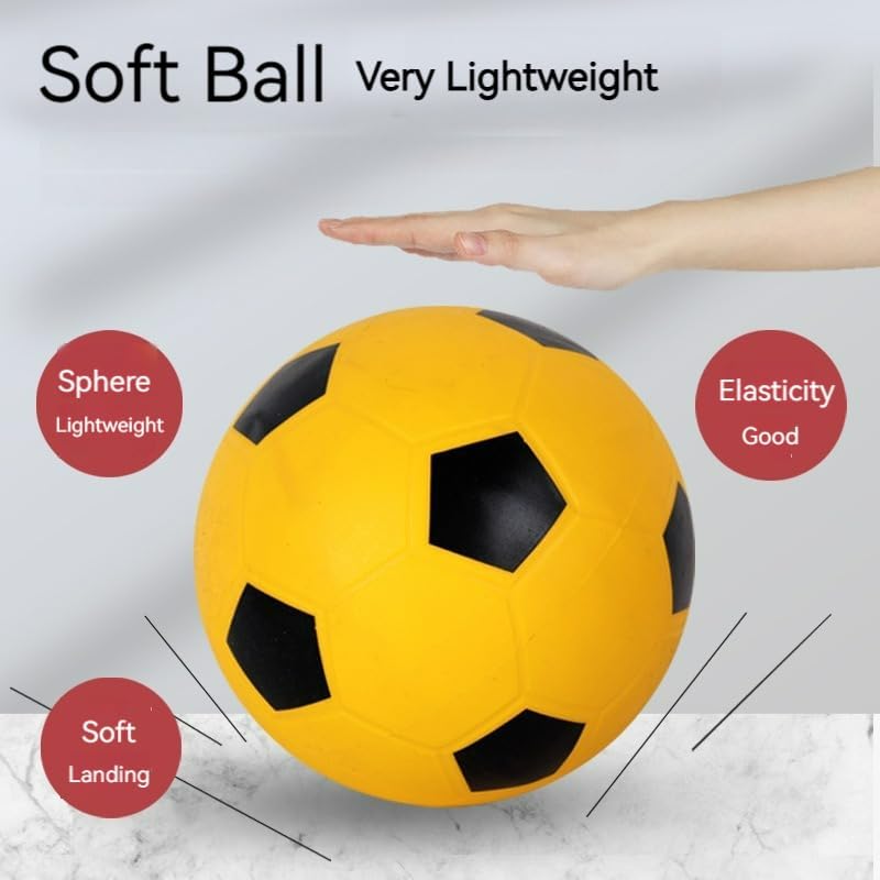 The Silent Football – Pelotas de espuma 2024, pelota de fútbol silenciosa para interiores, pelota de espuma suave de 8 pulgadas, entrenamiento