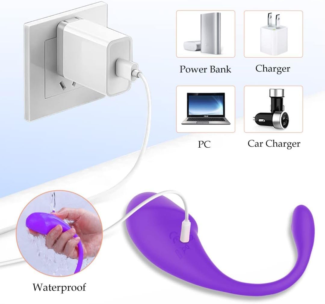 Función de memoria de velocidad de 10 modos y control remoto de teléfono móvil, potente silencioso, impermeable, portátil, suave, de silicona,