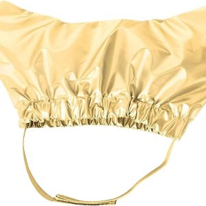 Sombreros para perros, gorras de ducha para mascotas, impermeables, ajustables, con banda de goma larga, orejeras para perros o gatos, color dorado Sombreros para perros, gorras de ducha para mascotas, impermeables, ajustables, con banda de goma larga, orejeras para perros o gatos, color dorado