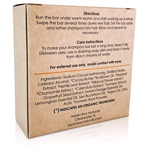 Barra de champú sólida, hecha con ingredientes naturales y orgánicos, sin sulfatos, libre de crueldad animal y vegano, para todo tipo de cabello,