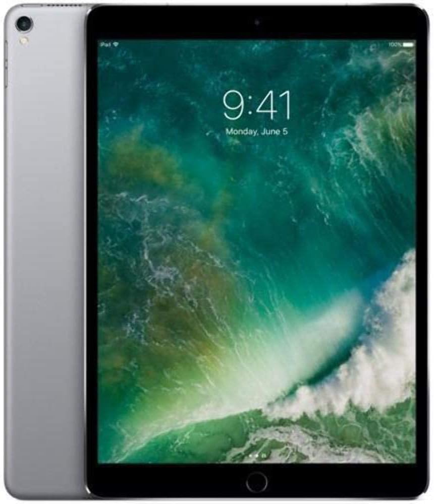 Apple iPad Pro 2017 (10.5 pulgadas, Wi-Fi + celular, 256 GB) Gris espacial (renovado)