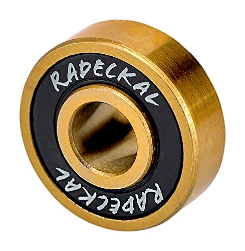 RADECKAL Black Mamba ABEC 9 – Rodamientos para patineta con espaciadores integrados para patinetas, longboards, cruceros, prelubricados,