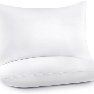 Almohadas de cama para dormir, almohadas alternativas de plumón, blancas, relleno de microfibra, juego de almohadas King de 2,20 x 36 pulgadas, Almohadas de cama para dormir, almohadas alternativas de plumón, blancas, relleno de microfibra, juego de almohadas King de 2,20 x 36 pulgadas,