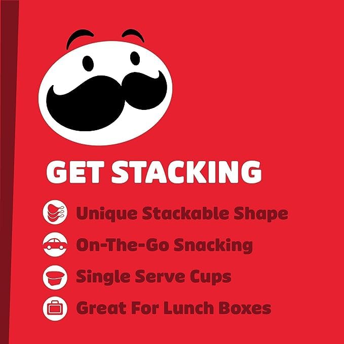 Pringles Snack Stacks! Paquete variado de patatas fritas, originalcrema agria y cebollaqueso cheddar – paquete de 18 (12.9 oz en total)