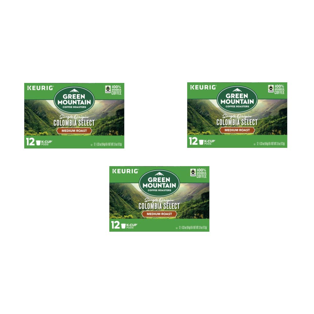 Green Mountain Columbian Fair Trade Select, 12 unidades (paquete de 3)