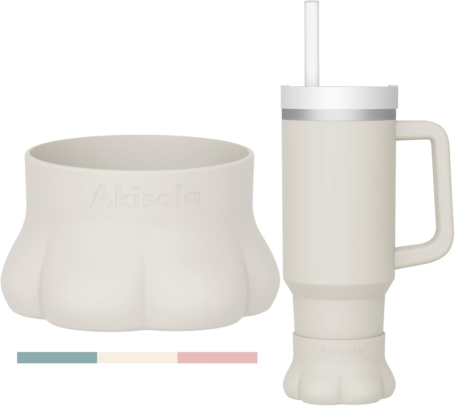 ORIHILL Akisola – Funda para botas de pata de gato, cubierta inferior de silicona para botella de agua, adecuada para Hydro Flask de 40 onzas,