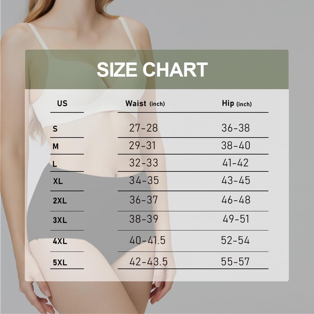 Ropa interior para mujer para incontinencia, ropa interior lavable a prueba de fugas de algodón de orina de cintura alta, bragas absorbentes de 1.7