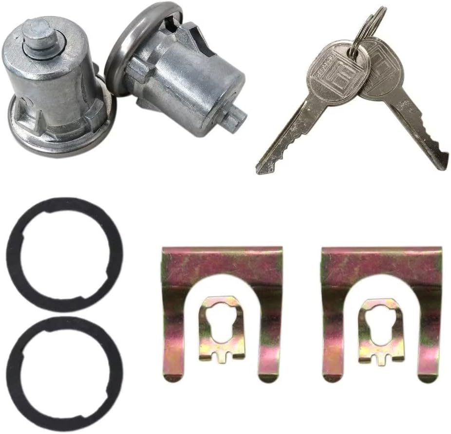 2Pcs 5070006  DLK2  DLK3 Door Lock Cylinder Set Replacement for Monza 1975-1980