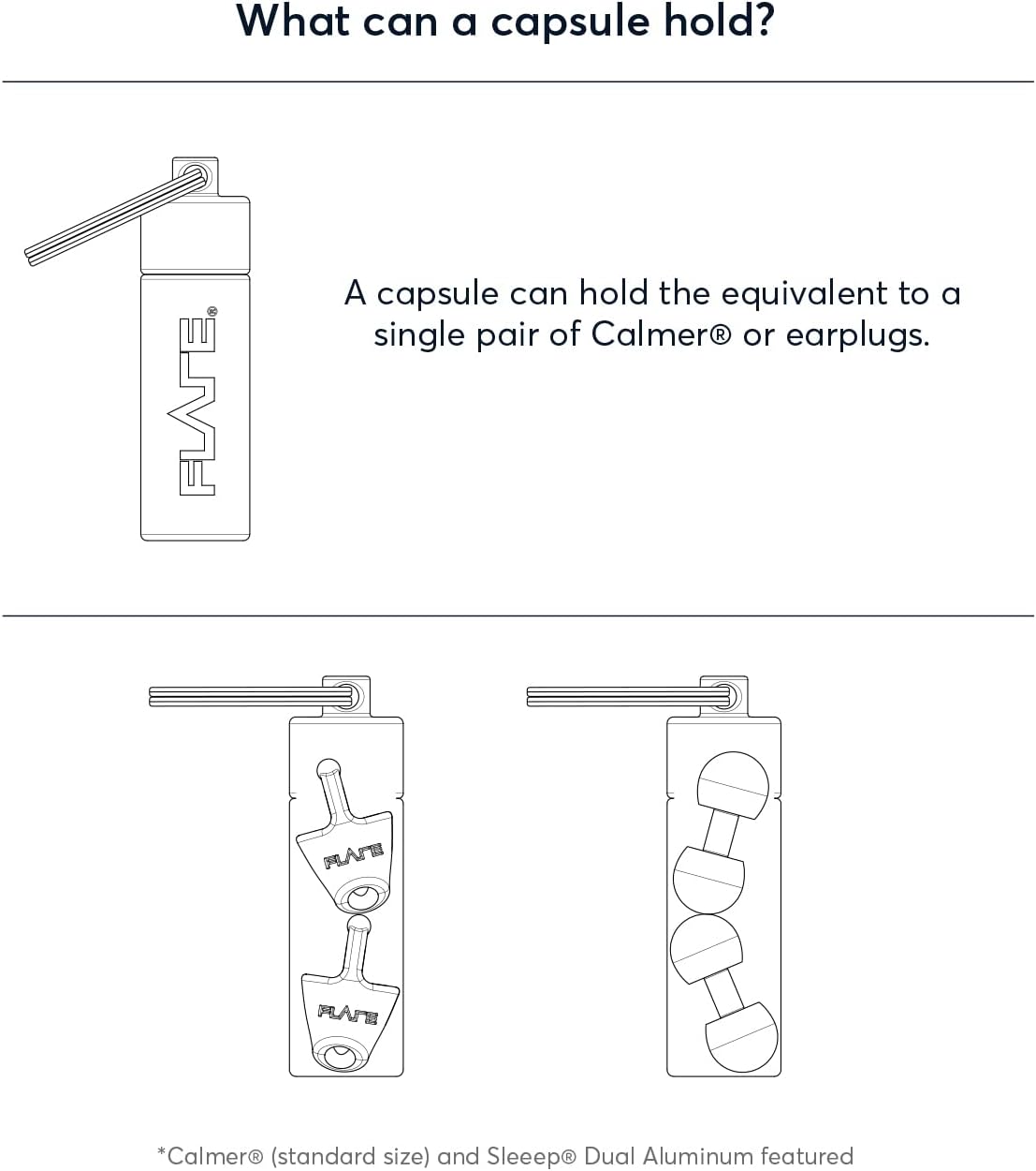 Flare Audio Capsule Silver – Llavero resistente de aluminio ligero, resistente al agua