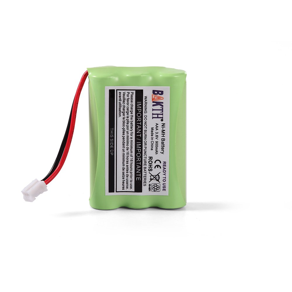 BAKTH 900mAh 3.6V Ni-MH – Batería de enchufe de orificio cuadrado para Motorola MBP33 MBP33S MBP33PU MBP35 MBP36 MBP36S MBP36PU MBP41 MBP43 Monitor
