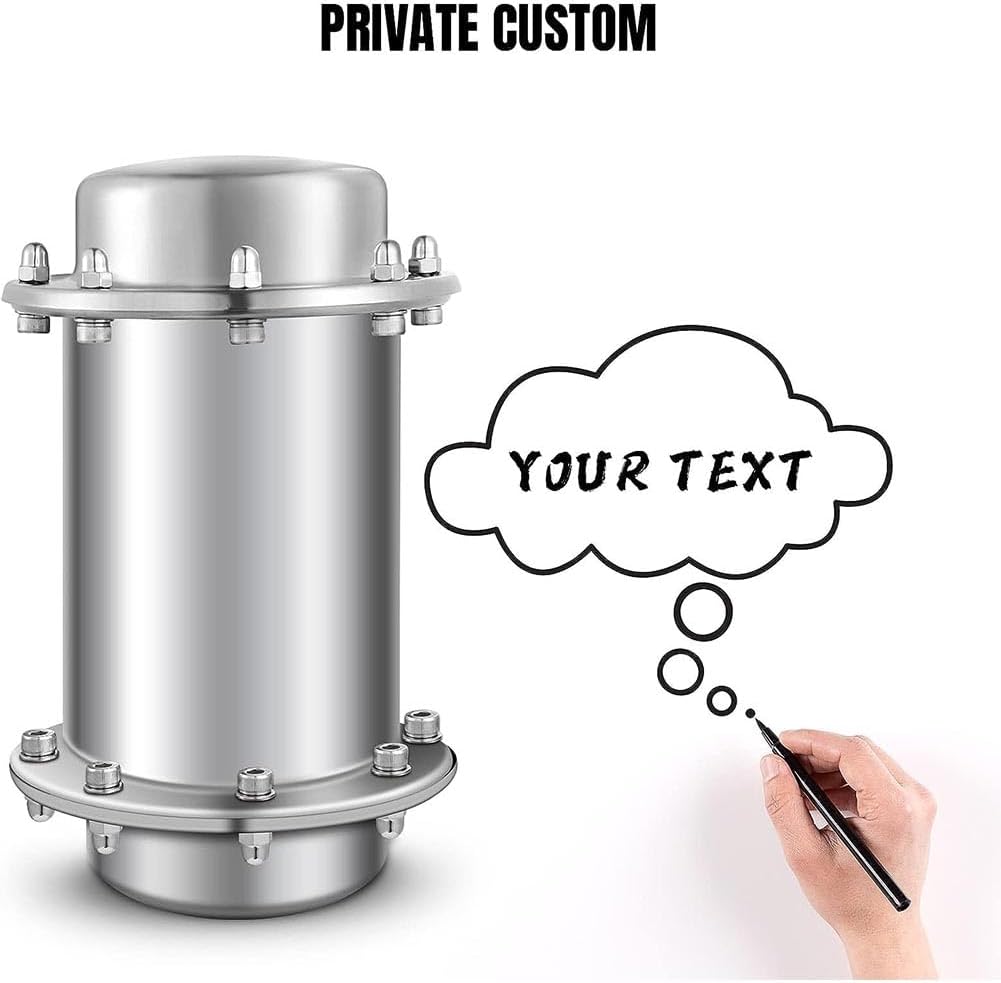 Time Capsule Box – Contenedor impermeable de acero inoxidable anticorrosión con cápsula de bloqueo para futuros regalos de graduación,