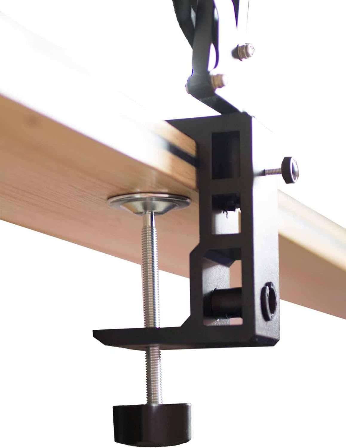 Replacement Heavy Duty C Clamp for 12 Base Magnifying LampXINME Desk LampSwing Arm LampPhone MountI pad MountTablet HolderMic Holder (G2 BLACK)