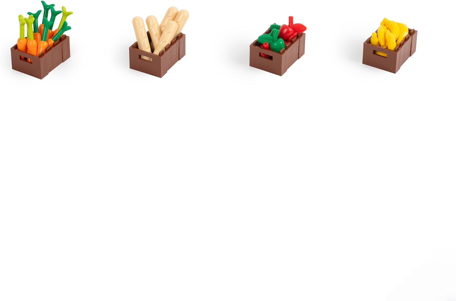 Accesorios de comida, juguete de construcción, 83 piezas, variedad a granel, clásico, ciudad, granja, cocina, jardín, amigos, animales, bebidas,