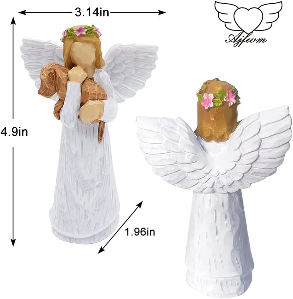 QWTMKTE Angel of Friendship – Regalos conmemorativos para perros, regalos para perros fallecidos, regalo de recuerdo para un dueño de mascota