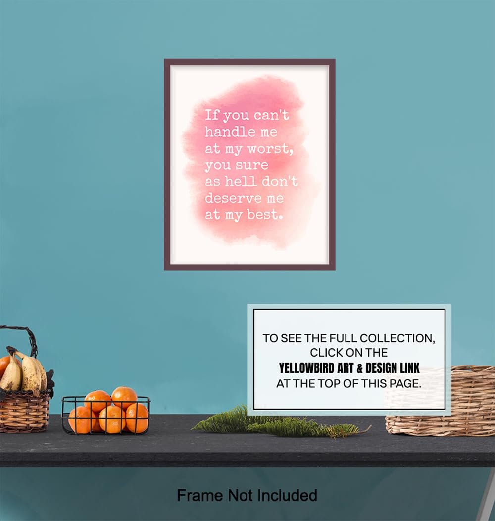 Empowerment Wall Art – Motivational Quote – Inspirational Wall Decor Home decoration for Bedroom Bathroom Living room – Chic Unique Gift for Women