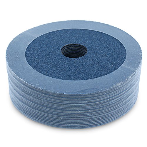 BHA Discos de molienda y lijado de fibra de resina de circonio, 5 “x 78”, grano 60 – 25 unidades