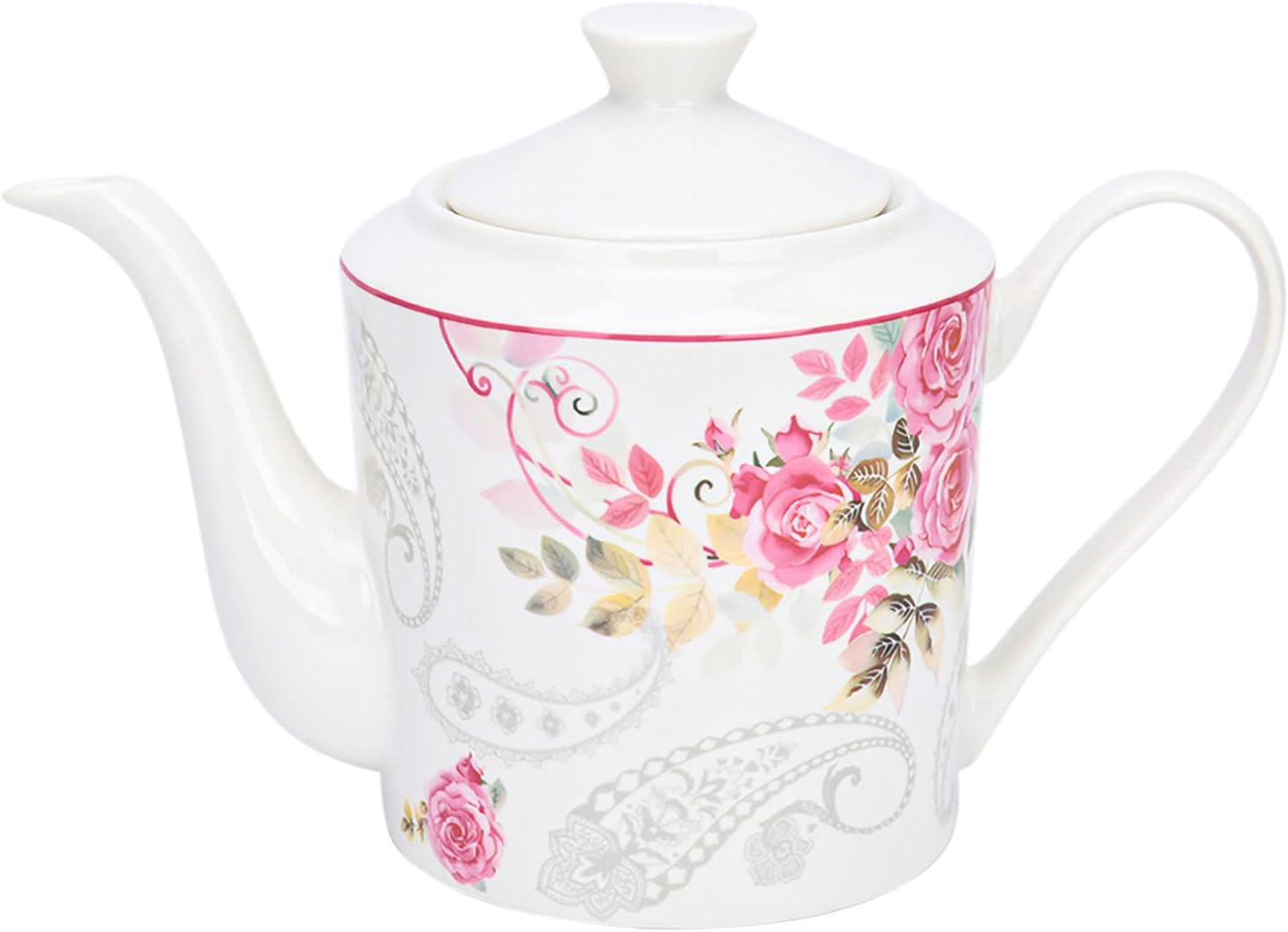 Juego de té para mujer, tazas de café para bebidas calientes, juego de 5 piezas para 2 con toalla de cortesía, taza de té de boda y platillo para