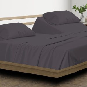 Flex Top Sábanas de tamaño California King para cama de número de sueño (4 piezas) 100% microfibra 18 pulgadas de profundidad Juego de sábanas de Flex Top Sábanas de tamaño California King para cama de número de sueño (4 piezas) 100% microfibra 18 pulgadas de profundidad Juego de sábanas de