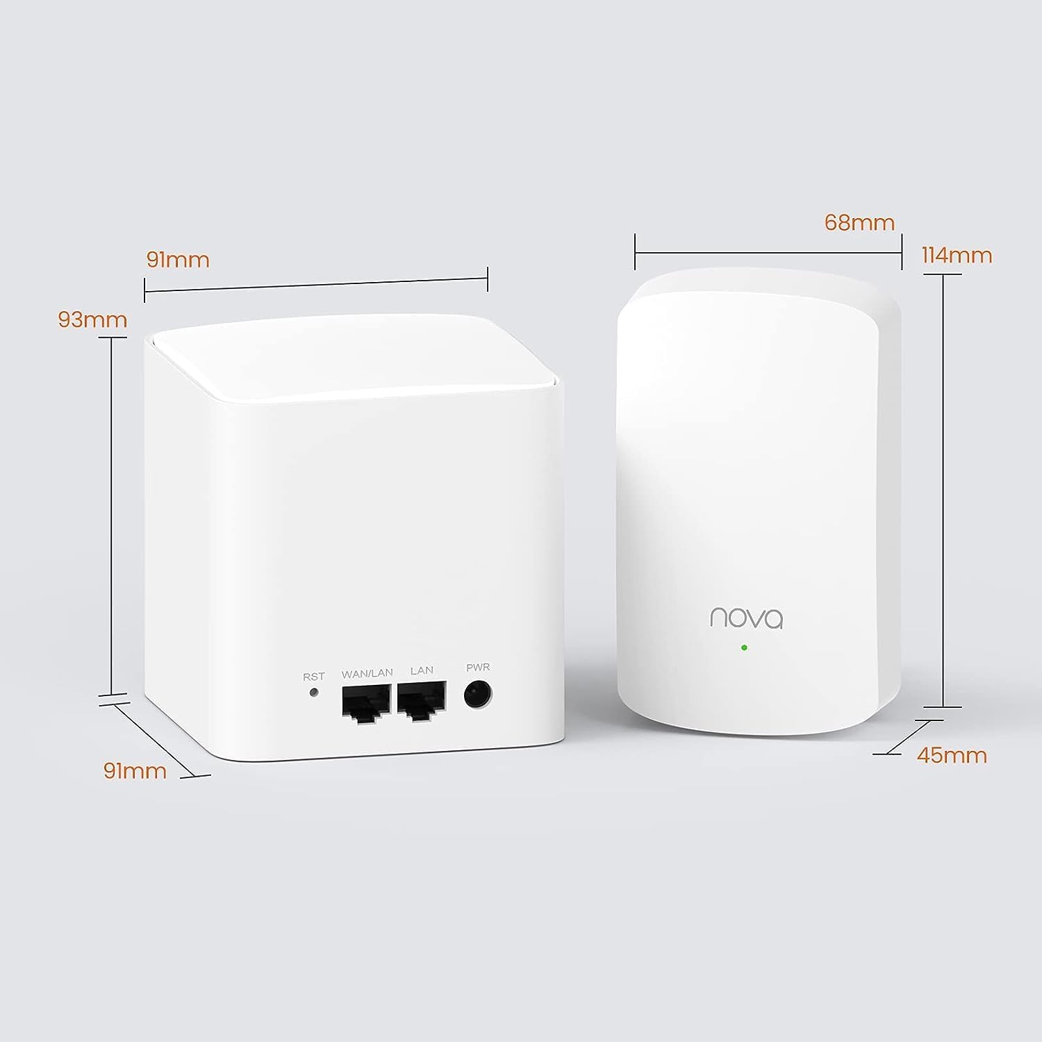 Tenda Nova Mesh WiFi System MW5 – Cubre hasta 3500 pies cuadrados – Sistema de malla WiFi AC1200 para todo el hogar – Red de malla de doble banda