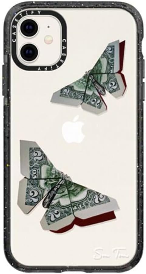 CASETiFY Funda Impact para iPhone 11, color negro transparente