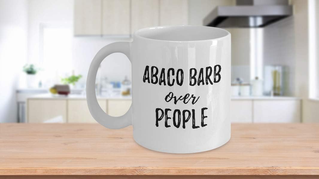 Abaco Barb Over People Mug Gift Idea For Animal Lover Mom Dad Rights Activist Militant Coffee Tea Cup Large 15 oz