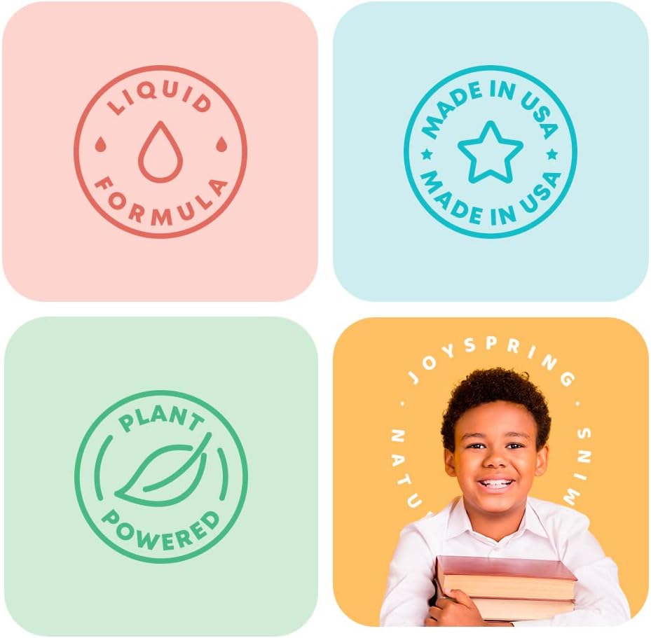 JoySpring Vital Vits, Burst B12 y Zincberry – Gotas de hierbas diarias naturales – Llena los huecos dietéticos – Paquete de regreso a la escuela –