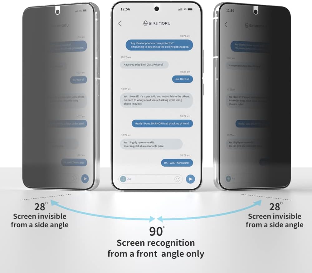 Sinjimoru Samsung Galaxy S23 Series – Protector de pantalla de privacidad autorreparable, antiespía, película de TPU para Samsung Galaxy S23 Ultra