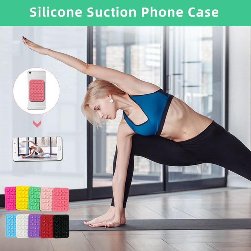 Soporte de silicona con succión para teléfono  Compatible con todos los teléfonos  Accesorio móvil manos libres aprobado para selfie y grabación de