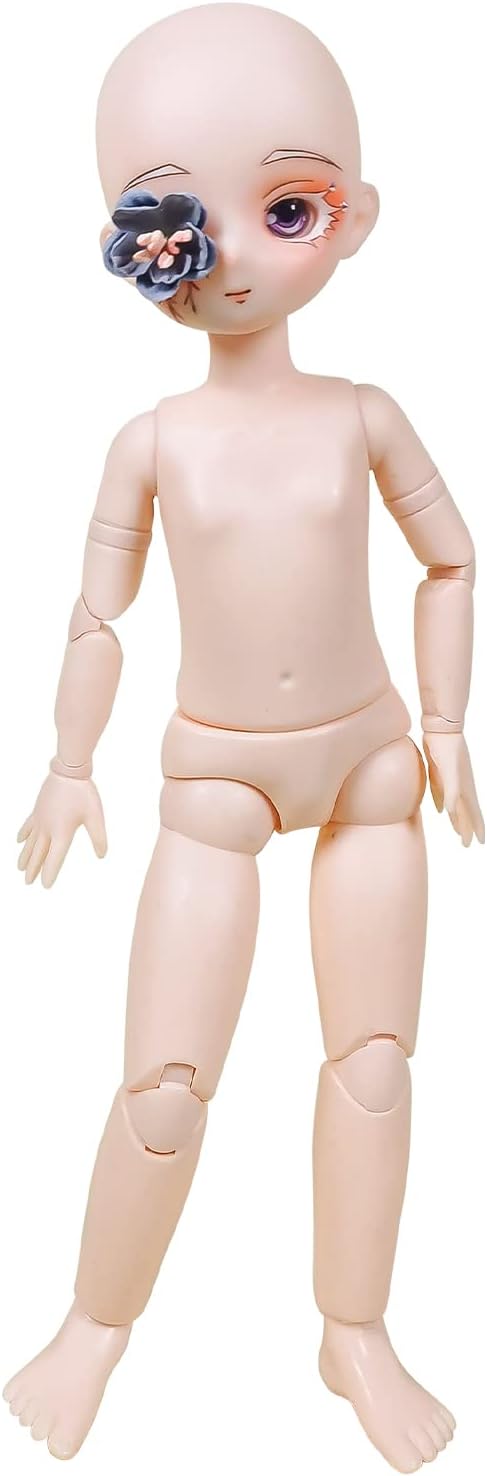 Proudoll Muñeca BJD de 16 de 11.8 in y 12 pulgadas con articulación de bola, 18 articulaciones de movimiento, figuras de acción de PVC, cuerpo de