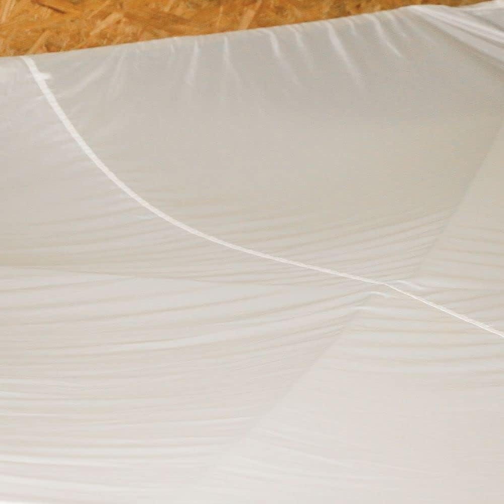Dura-Tech Tack Room Ceiling Cover  Ultimate Horse Show Protection  Shields Tack & Clothing from Dust  White Nylon for Daylight Illumination