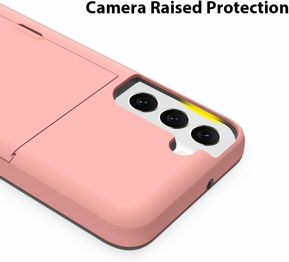 ZIYE Funda para Galaxy S21 Plus 5G con tarjetero, funda tipo cartera para Galaxy S21 Plus, antiarañazos, doble capa, bolsillo oculto, a prueba de