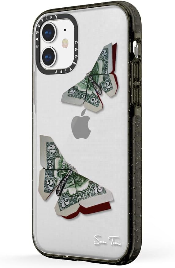CASETiFY Funda Impact para iPhone 11, color negro transparente