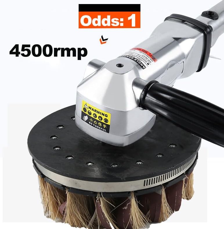 Lijadora neumática de 7 pulgadas, máquina de carpintería con forma de superficie curvada, pulidora de aire, ligera a 5.88 libras, velocidad