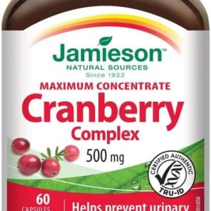 Jamieson Cápsula de complejo de arándano concentrado máximo Jamieson Cápsula de complejo de arándano concentrado máximo