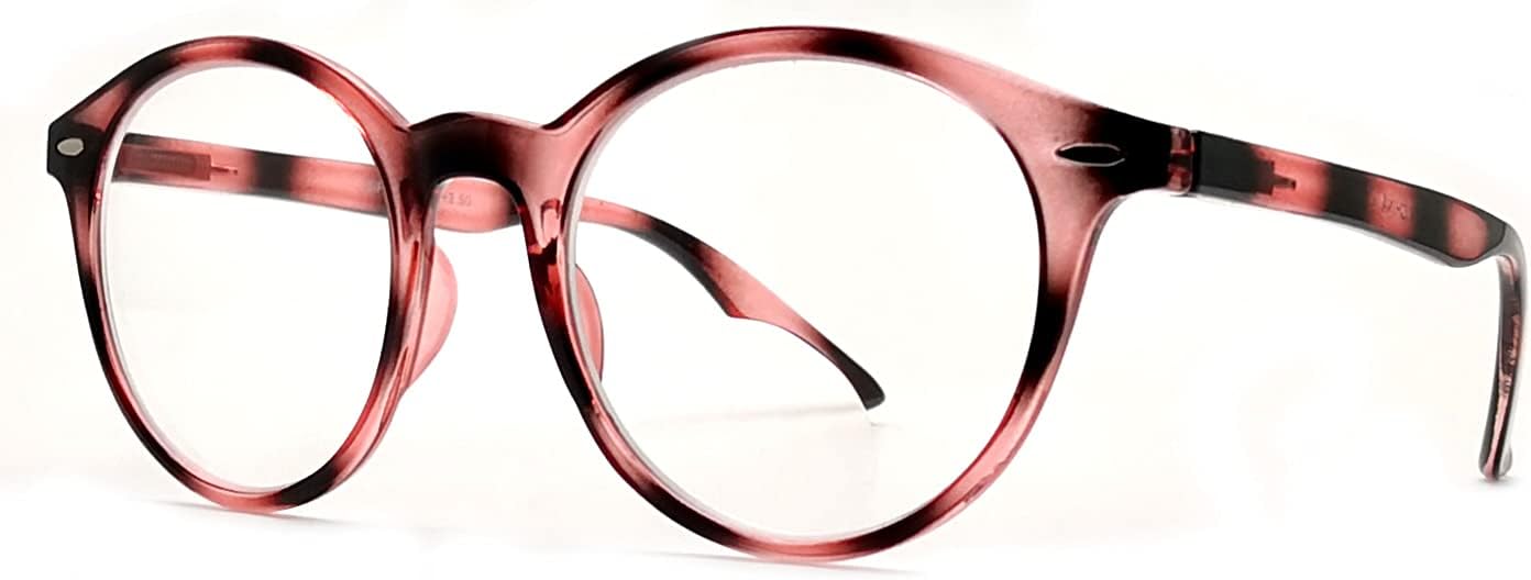 Lentes de lectura bifocales para hombres y mujeres (paquete de 2) lentes transparentes con pieza de nariz de metal Adjustmemnt