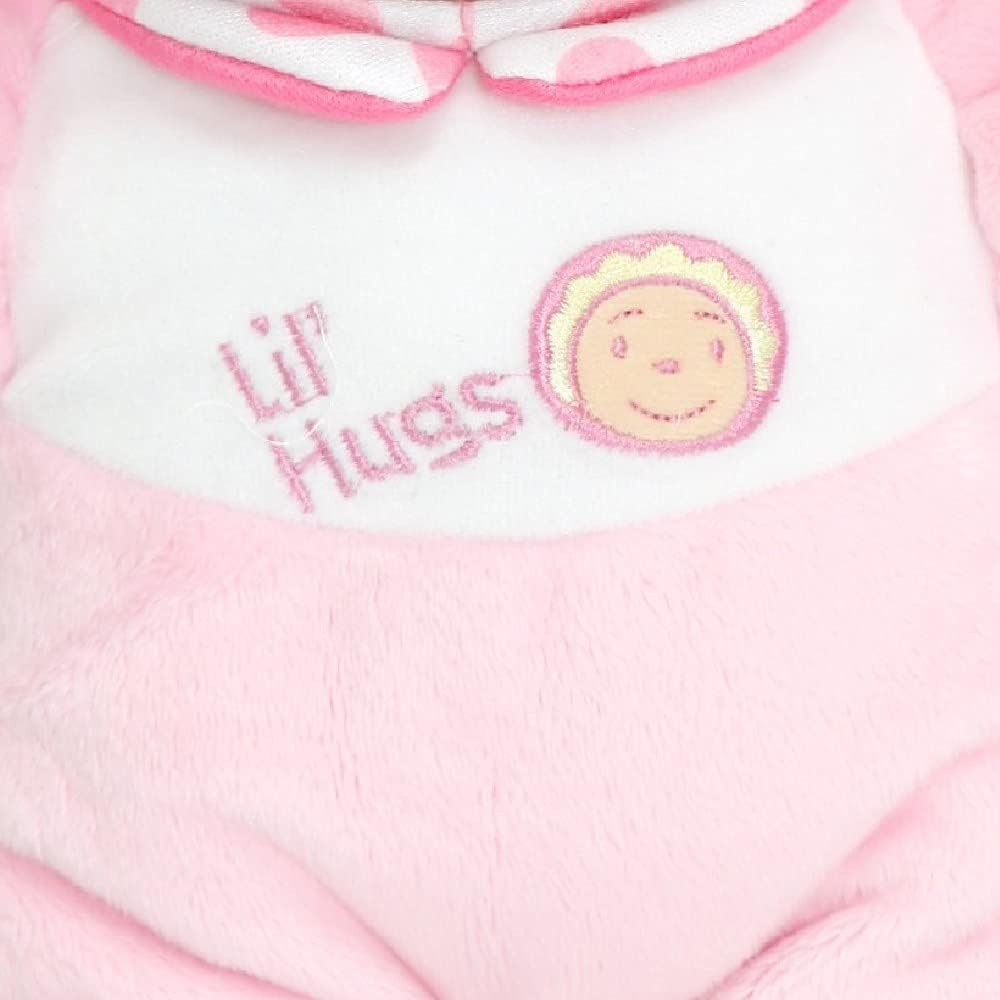 JC Toys Lil’ Hugs – Cuerpo suave rosa afroamericano, tu primera muñeca bebé, diseñada por Berenguer, a partir de 0 años