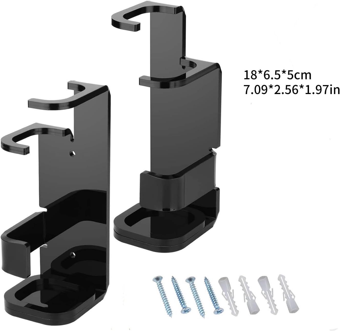 2pcs Rust Proof Lightsaber Stand Acrylic Clear Rack Wall Mounted Sword Display Stand With Screws For Martial Enthusiast Rust Proof Acrylic Stand