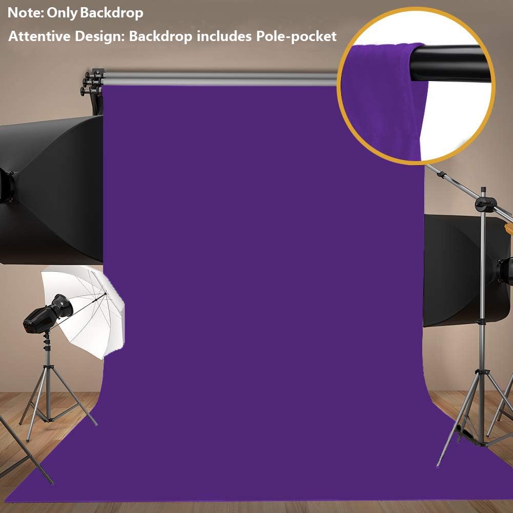 Telón de fondo de tela no tejida de 5x7ft Ultra Violeta Simple Moda Fotografía Fondo de estudio Accesorios de cabina de fotos Telón de fondo SZWMT001