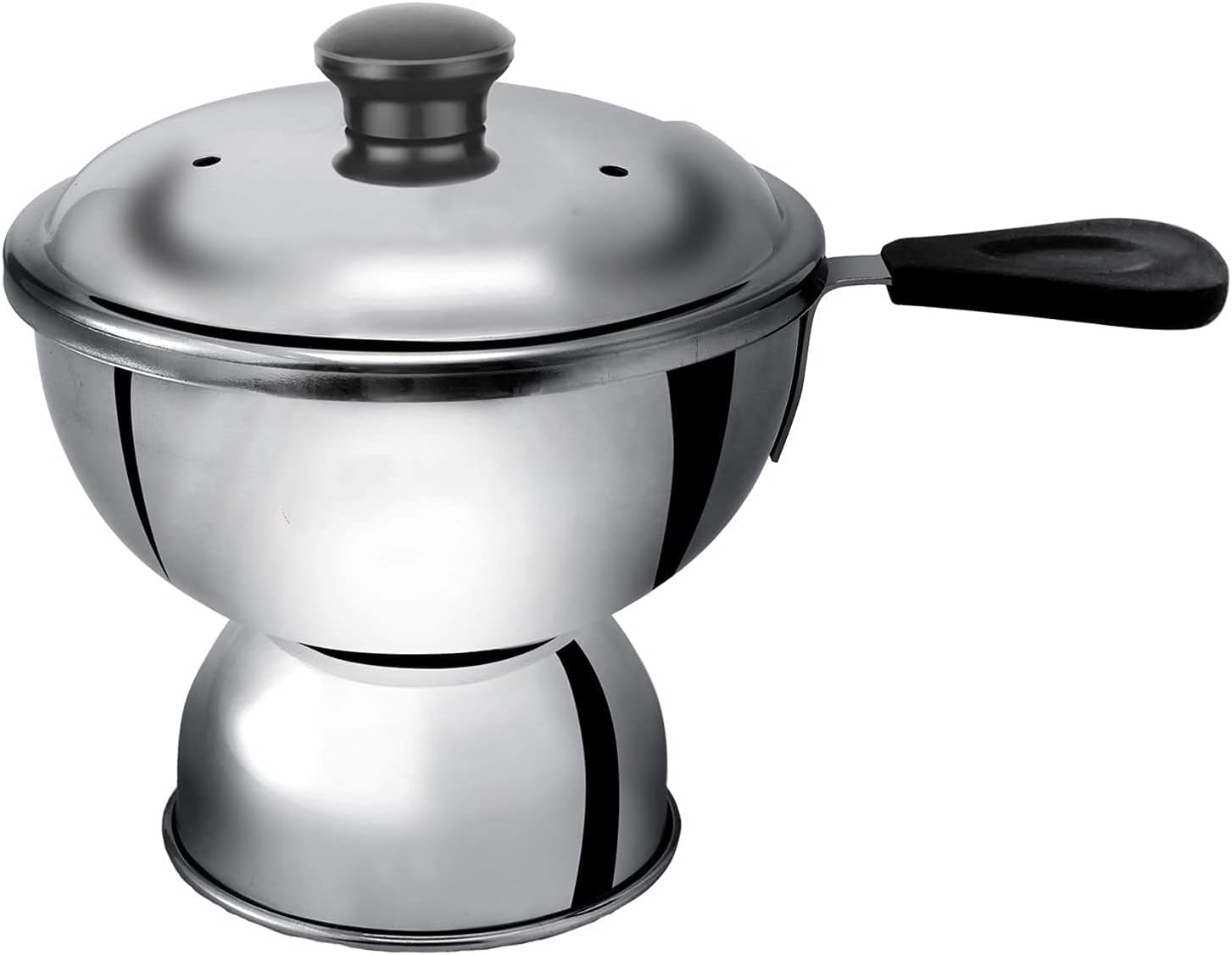 Calidad de exportación de acero inoxidable Chiratta Puttu Maker Puttu Kodam Chiratta Puttu Kutti Uso con Cocina (Paquete de 1)